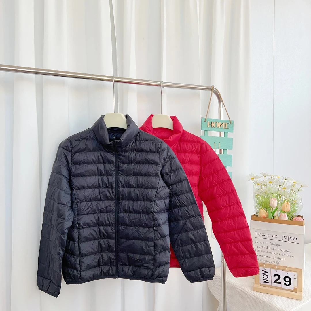 可外穿可内搭！女士冬季经典百搭轻薄立领羽绒服