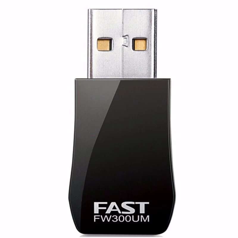 未使用  无线USB网卡免驱动300M迅捷FAST FW300UM免布线高速上网