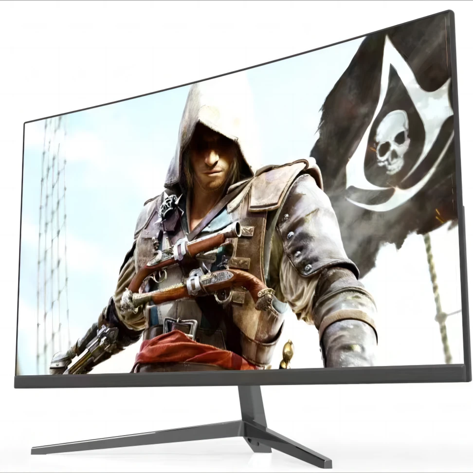 粉丝福利全新GreatWesll24/27寸高清曲屏办公超薄无边框显示器