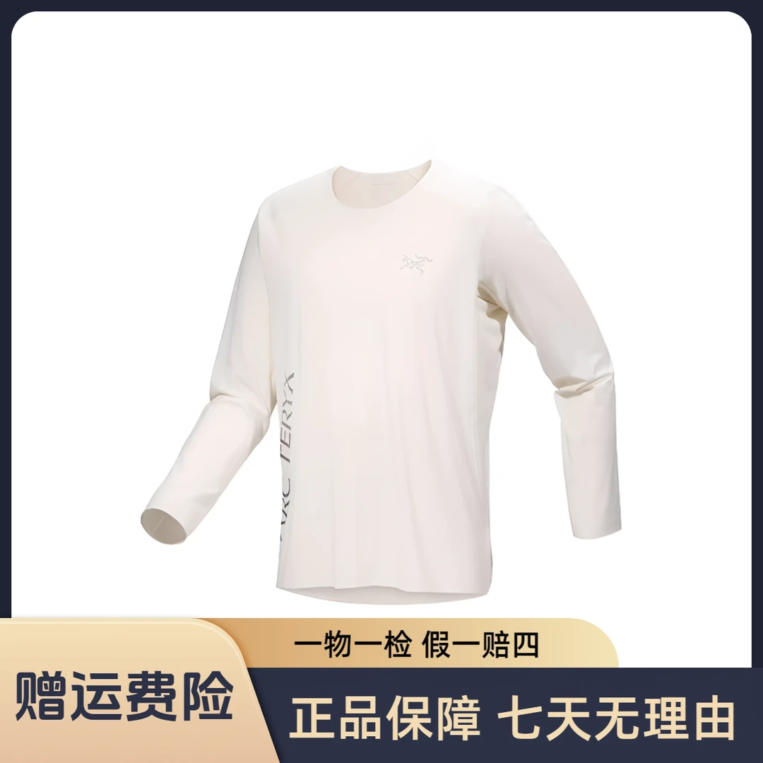 始祖鸟  NORVAN DOWNWORD 字母印花圆领套头长袖T恤 舒适 时尚