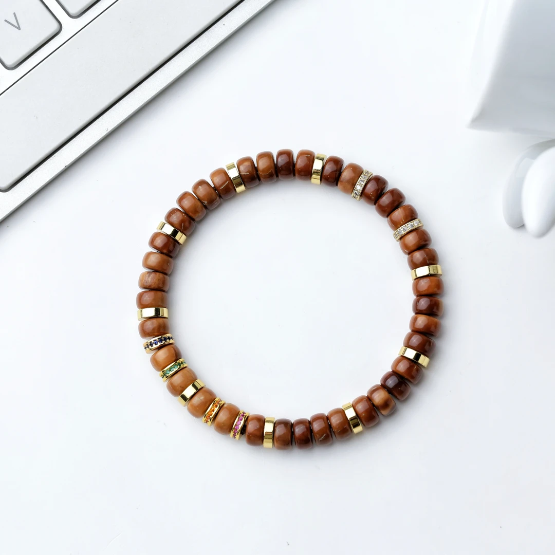 百顺文玩 库克-四原色-7mm中式轻奢手串搭配款