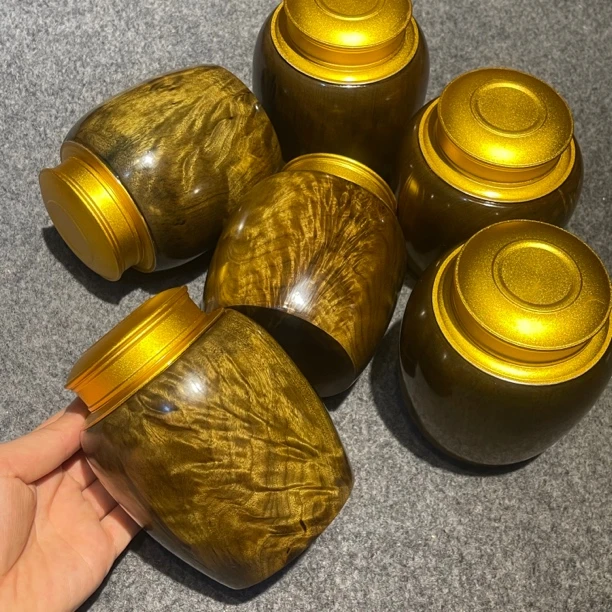正宗金丝楠木乌木茶叶罐小叶阴沉木储蓄罐自用收藏送礼