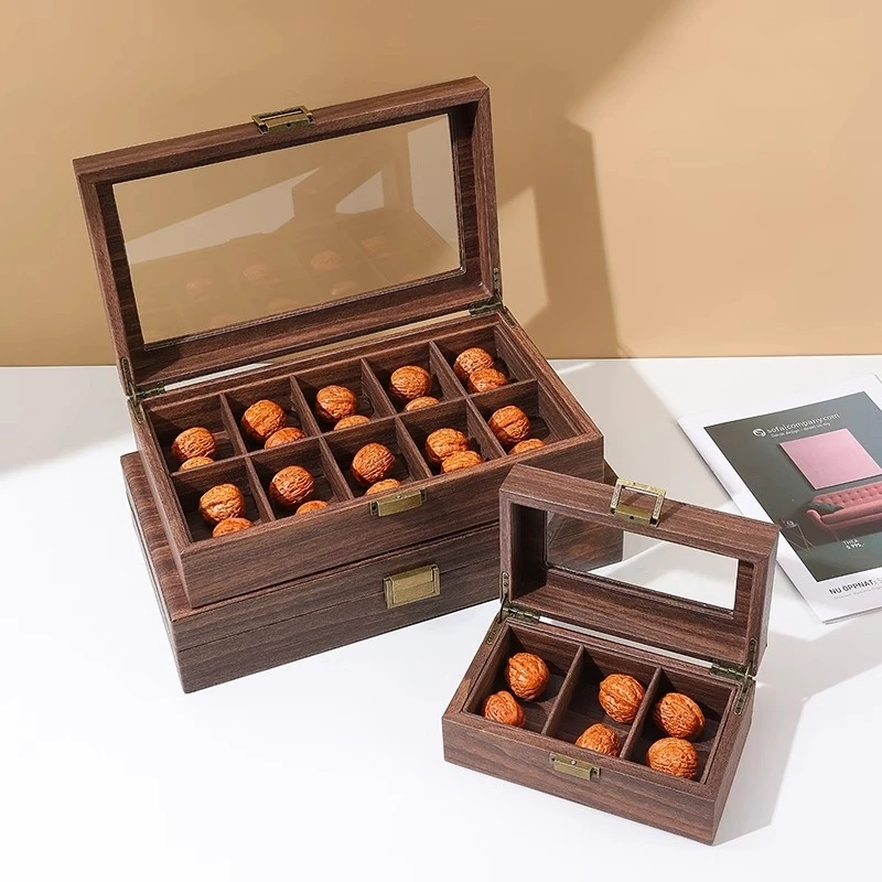 首饰盒/箱 文玩核桃收纳盒狮子头手串盒手把件存储盒大容量存放盒