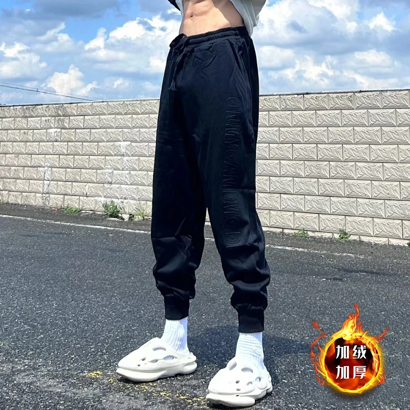 小花破冰美式篮球长裤钢印直筒卫裤春夏运动束脚裤宽松透气健身裤