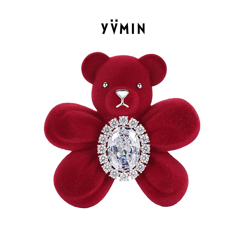 YVMIN尤目 乐园系列 树脂小熊花朵宝石头绳大肠发圈