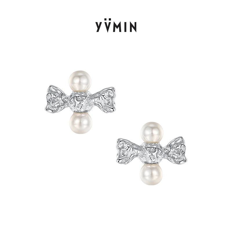 YVMIN/尤目 925银合成锆石耳饰 甜食系列 糖果纯银耳钉简约耳饰