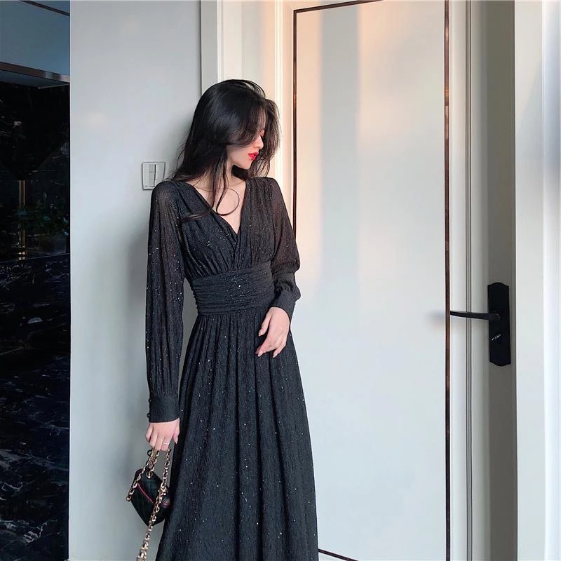 2024秋季轻熟风洋气显瘦森系连衣裙，直播链接