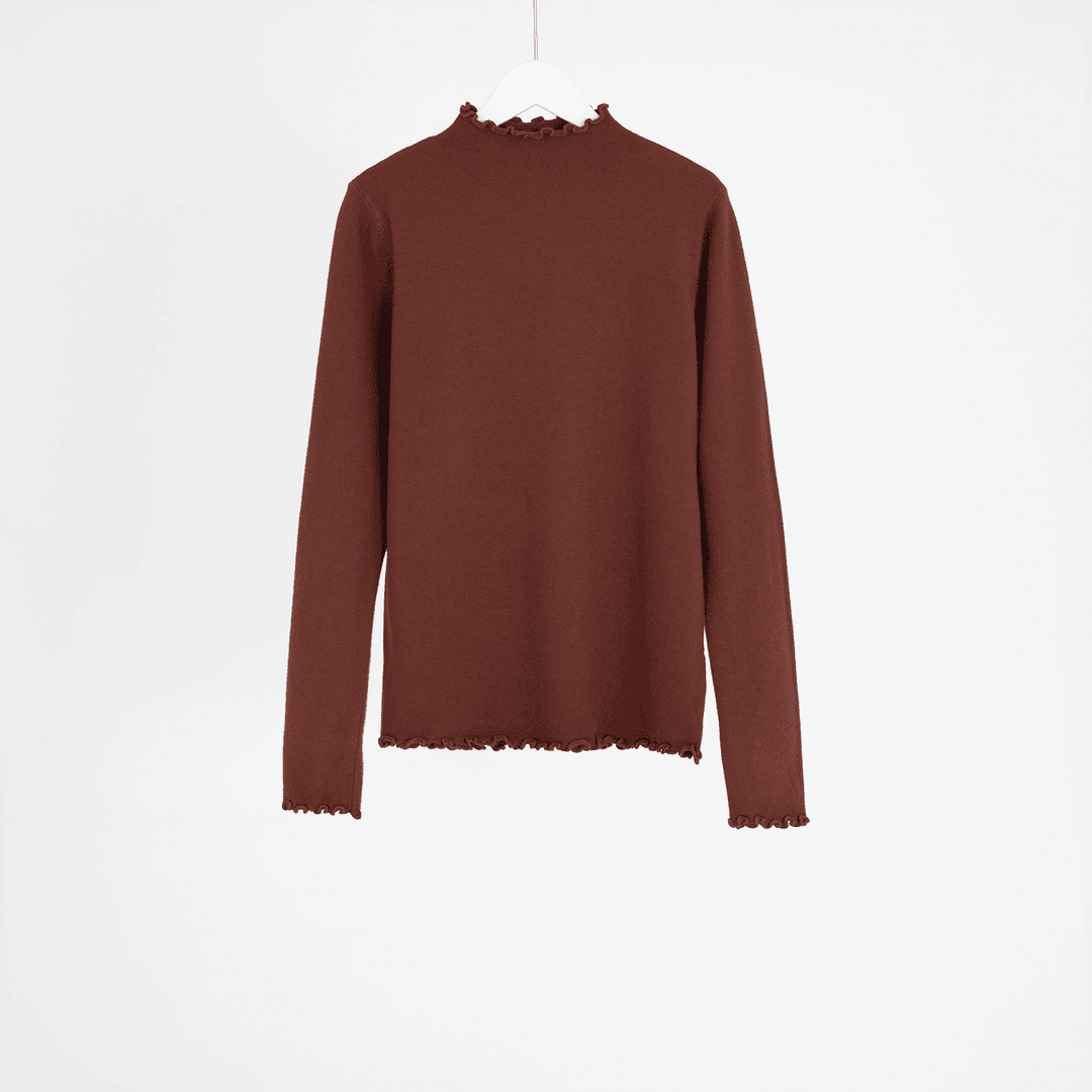 （几里与麻）时尚休闲百搭气质秋冬毛针织衫 衣长60 胸围92 126105