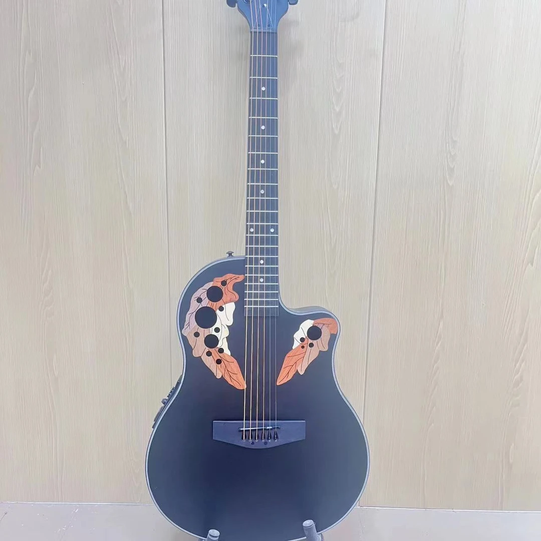 41寸圆贝跨界电箱款民谣吉他演奏级入门级初学者木电吉他