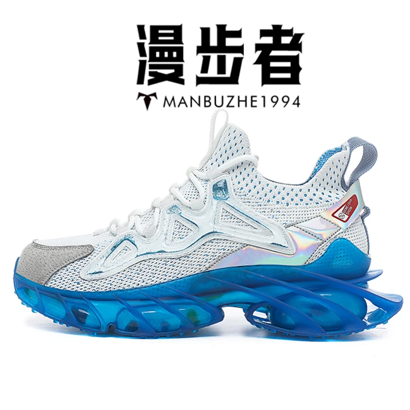 漫步者潮鞋韩版夏季时尚百搭运动爆款舒适软底透气网面休闲跑步鞋