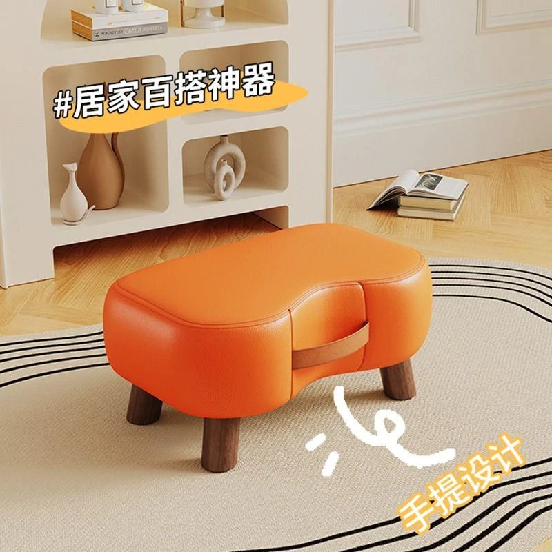 小凳子家用小板凳简约换鞋凳客厅沙发脚踏凳茶几小矮凳软包小椅子