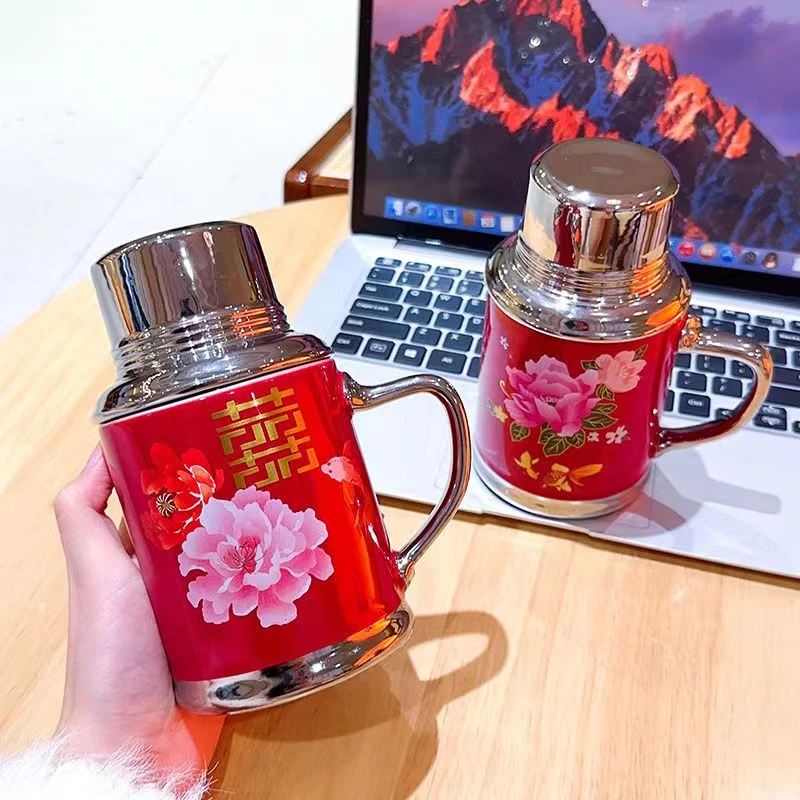 复古老式怀旧马克杯带盖陶瓷水杯水壶家用创意送礼物稀奇古怪杯子