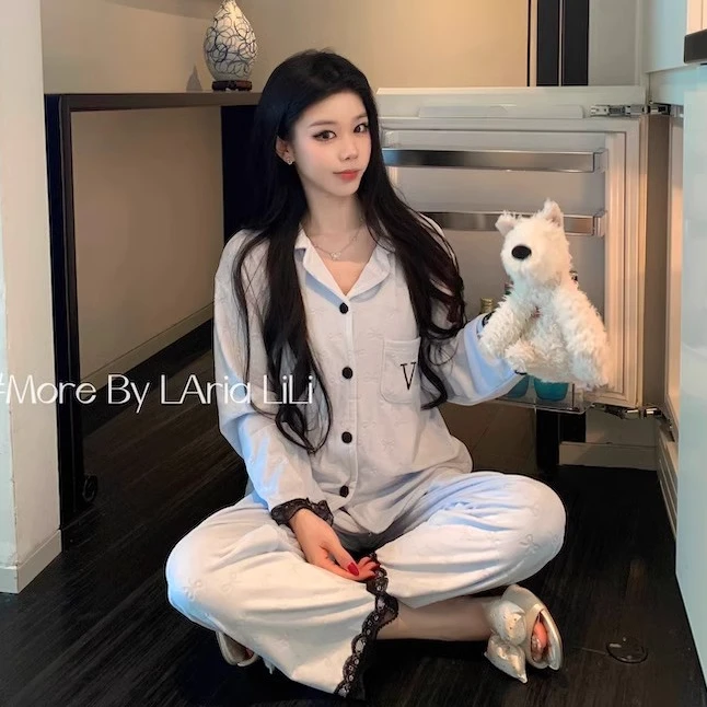 海岛绒睡衣女秋冬季2024新款秋冬季加绒高级感少女士家居服可外穿