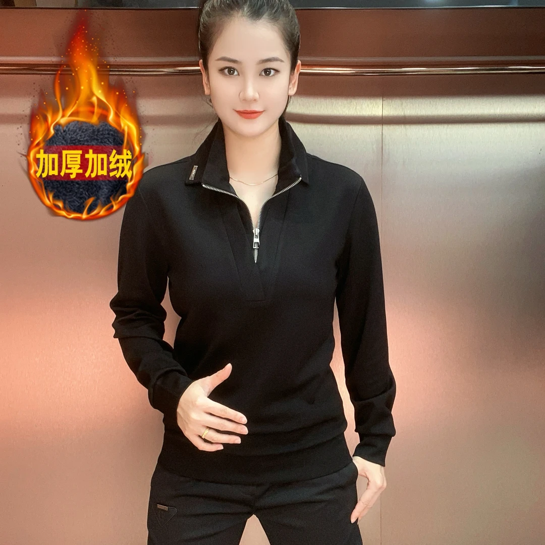【超时速男装】冬季翻领高品质假两件设计款时尚百搭套头翻领66081