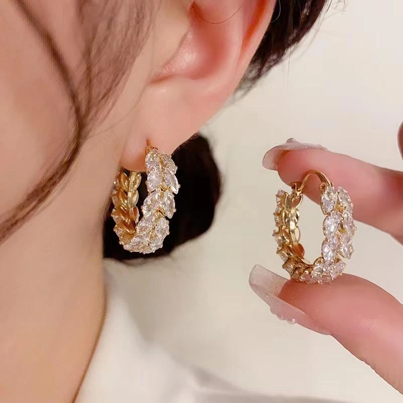 铜合金耳饰 麦穗耳环 国风潮流气质女轻奢时尚百搭精致耳饰