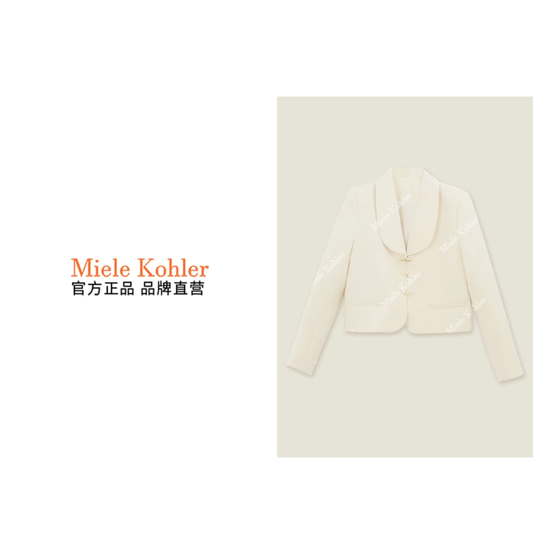 新款中式国风名媛女复古盘扣女士上衣 MKOKQ8255 【澳门小源同款】
