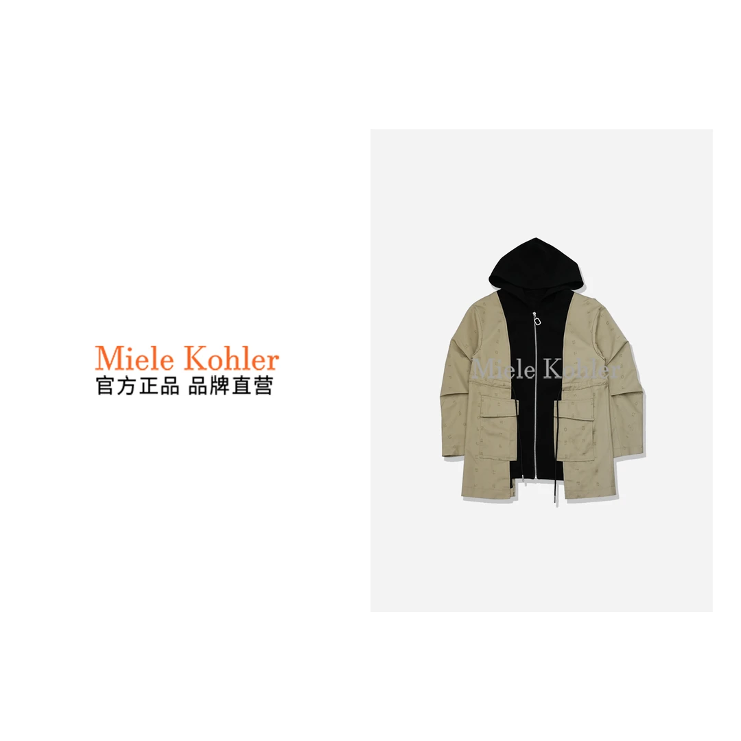 MieleKohler高级感时尚休闲连帽风衣MKOMB5653