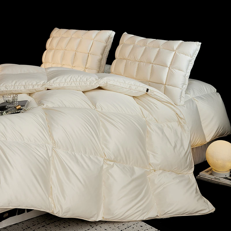 匈牙利98进口白鹅绒柔软冬季保暖羽绒被鹅绒被双人被子被芯冬被