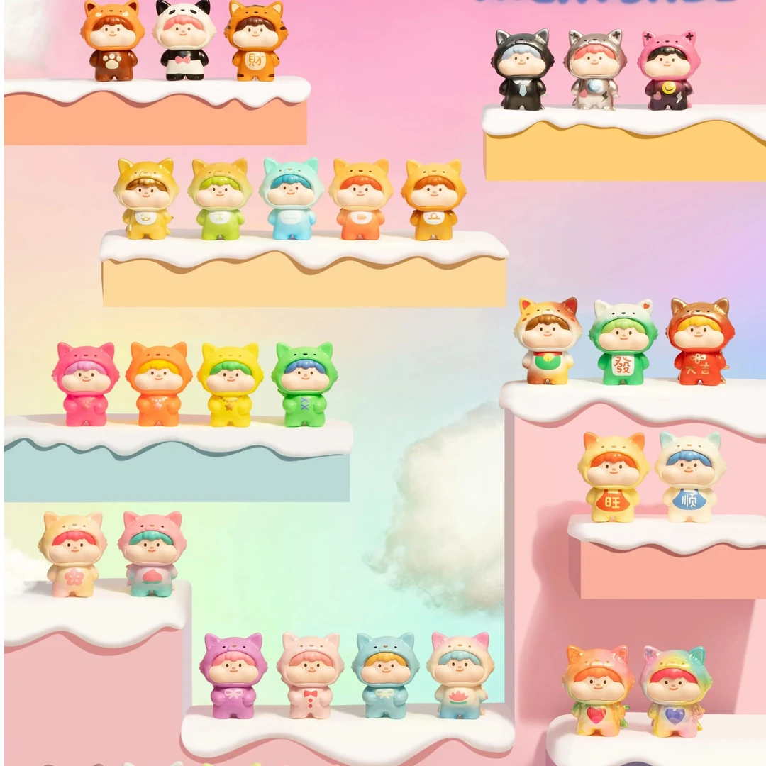 【拆盒】Meatball_肉球棉花小狐仙系列_盲盒潮玩摆件