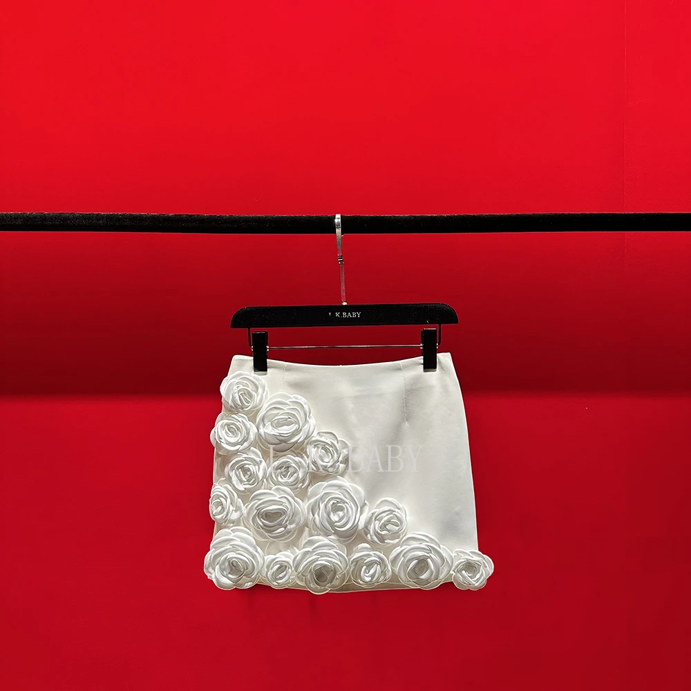 【L.K.BABY】人间花仙子  法式纯欲3D立体花朵别致裙包臀裙