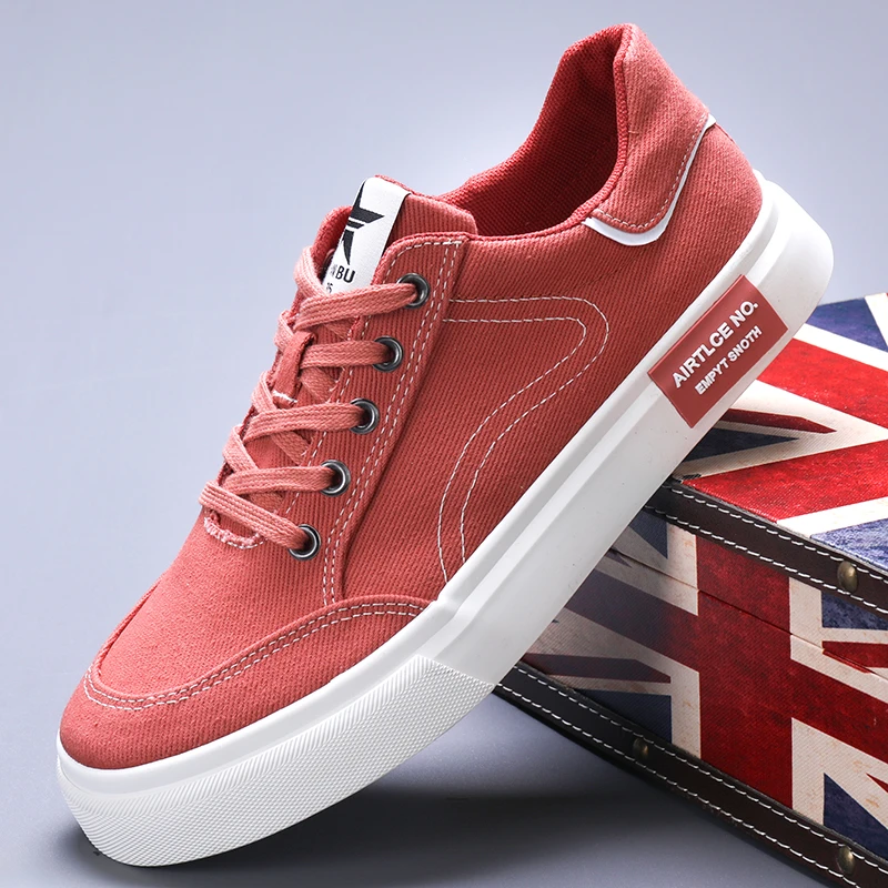 24121春夏新款帆布鞋男潮流百搭休闲鞋板鞋青年低帮透气系带布鞋