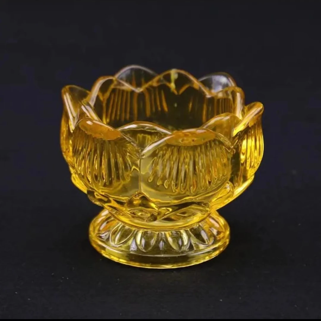 妙观连 连花高脚烛台 酥油蜡烛荷花灯座家用工艺摆件