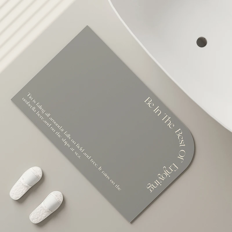 朴尚家居极简风硅藻泥软垫浴室地垫吸水防滑地毯卫生间厕所踩脚垫