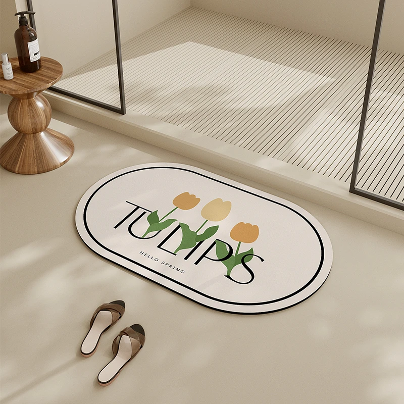 朴尚家居浴室地垫吸水速干防滑踩脚垫卫生间厕所门口可擦垫子