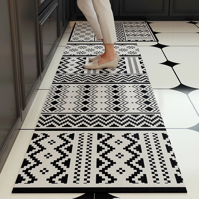 朴尚民族风厨房地垫吸水速干硅藻泥软垫门口门垫可擦防滑垫可定制