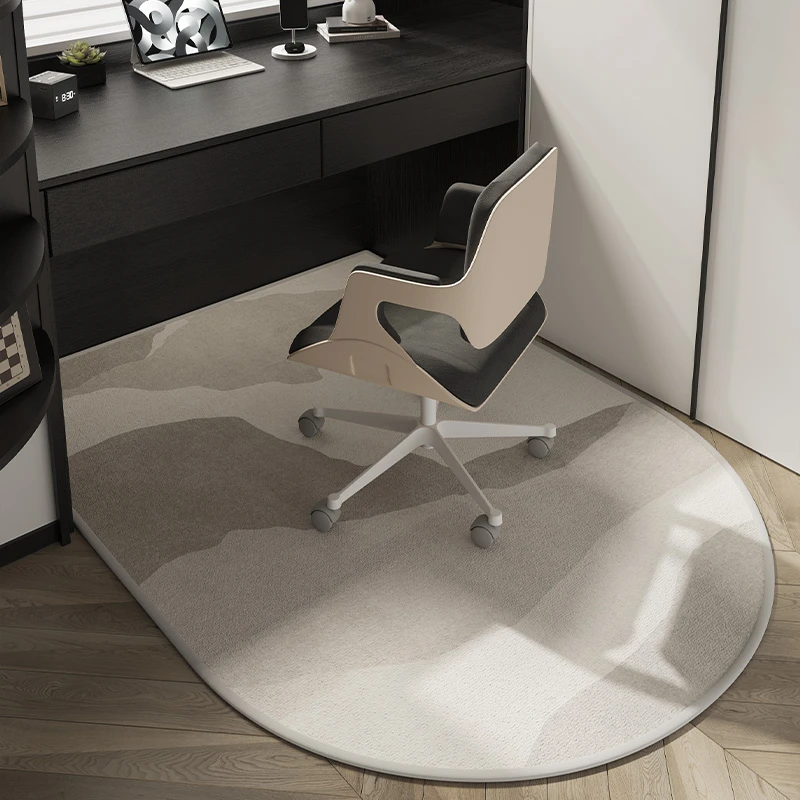 新款现代防滑书房转椅地垫轻奢卧室化妆椅垫办公垫子梳妆台地毯