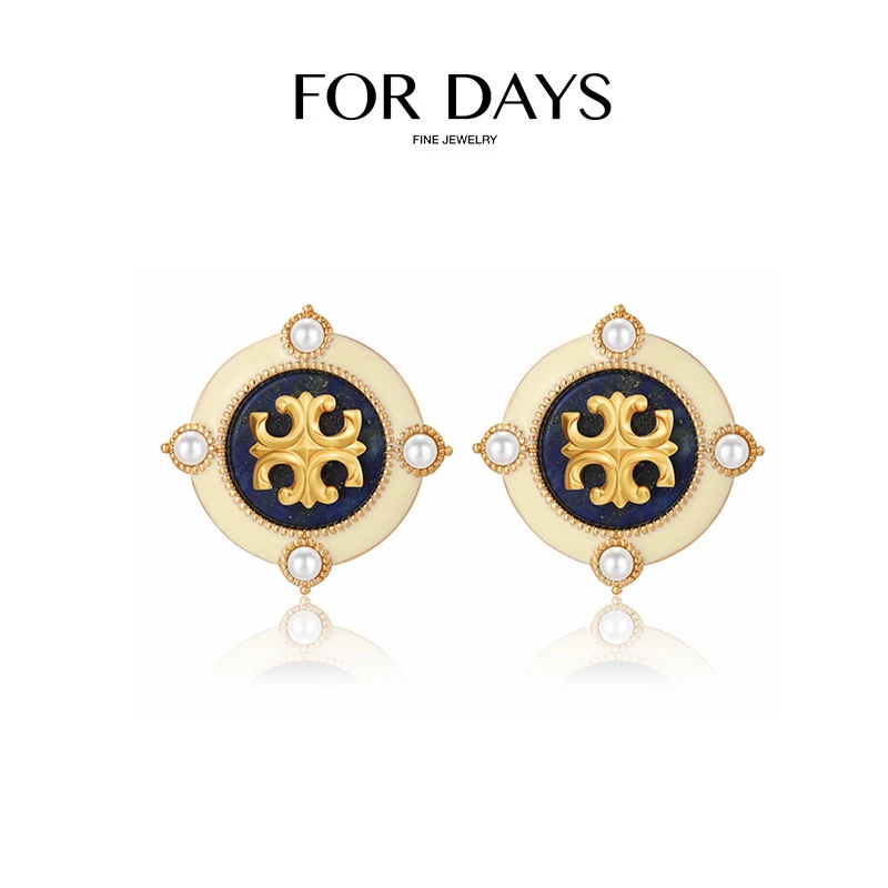 FOR DAYS 铜合金耳饰 岁月经典线  中世纪御用点缀耳饰 QH