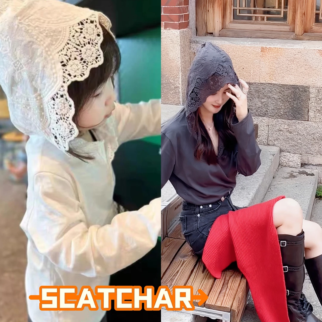 【杨少华服饰】女童连帽打底衫秋装儿童蕾丝长袖T恤中大童卫衣1065