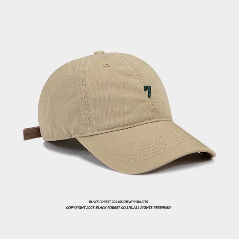 秋冬季街头字母刺绣棒球帽男女款情侣百搭显脸小软顶鸭舌帽大头围