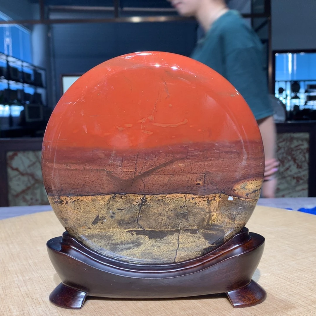 香樟木，广西国画石摆件