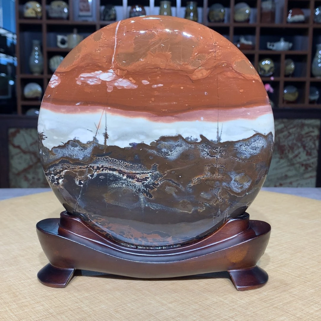 香樟木，广西国画石摆件