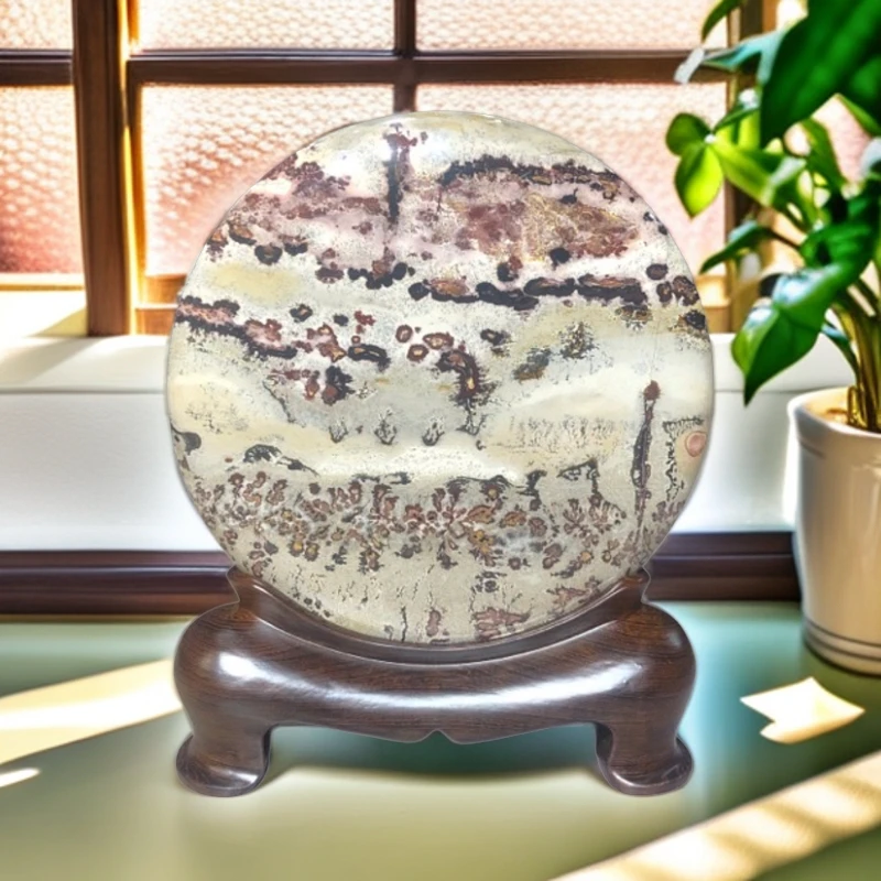 【石有画】广西国画石草花石奇石观赏石摆件：Y09，20×24×2.5