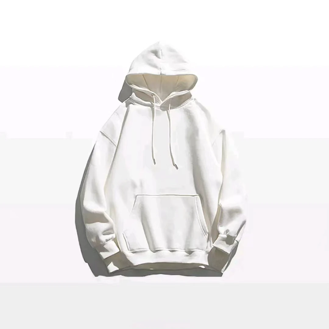 【小七专属】重磅棉卫衣男女同款连帽纯色百搭休闲运动情侣卫衣003