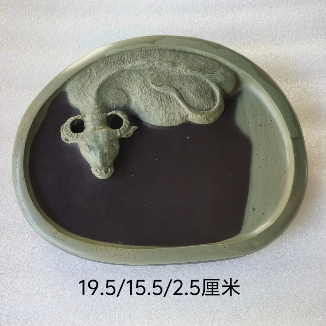 苴却砚文房四宝大池实用出墨中楷厂家直销手工雕刻歙砚端砚洮砚