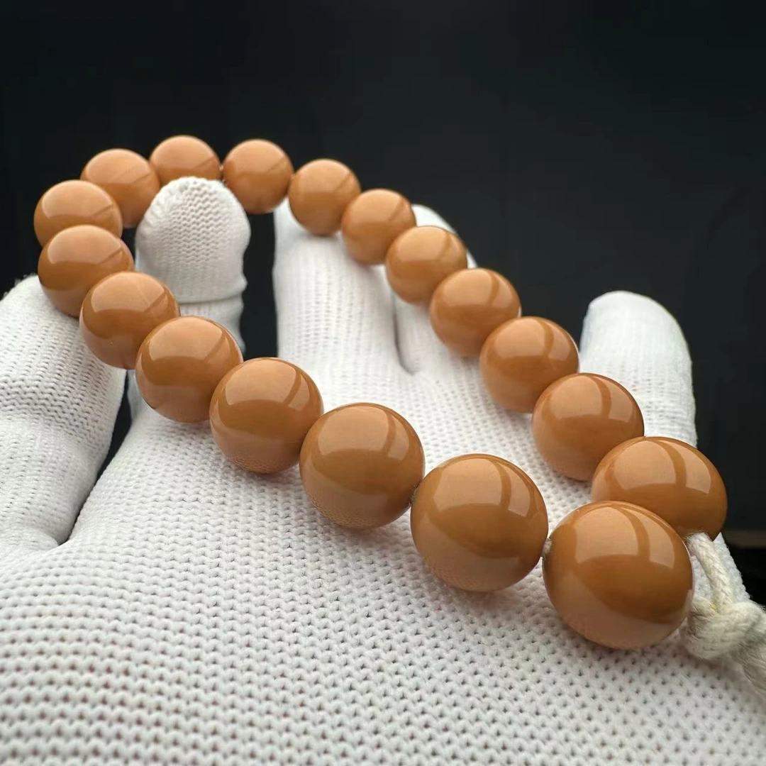 【邑阁出品】猴头龙炎正圆光珠手串