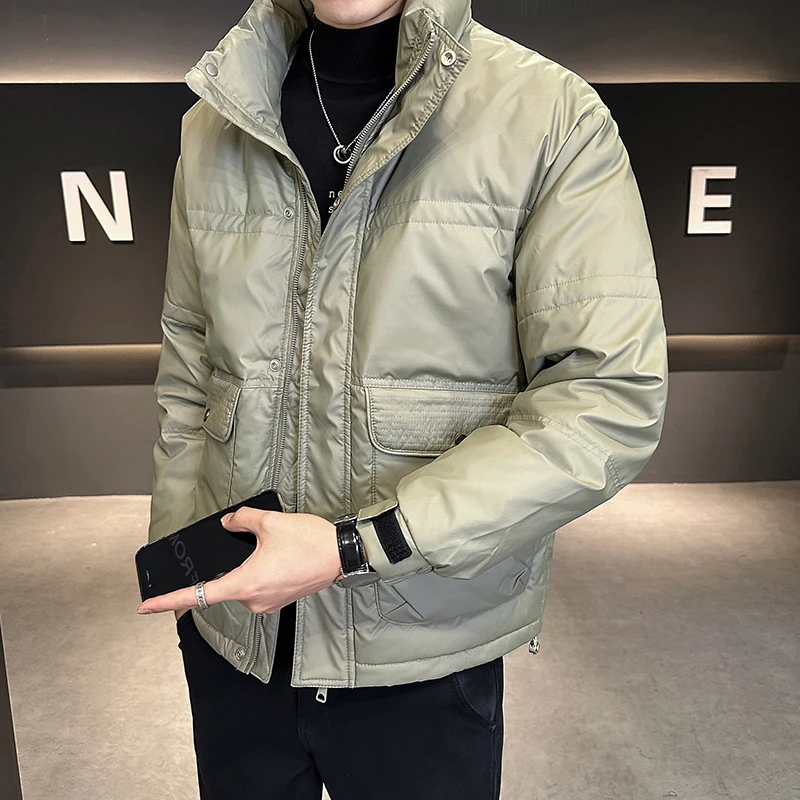 羽绒服男士新款冬季加厚H-102保暖防寒鸭绒外套帅气休闲羽绒夹克