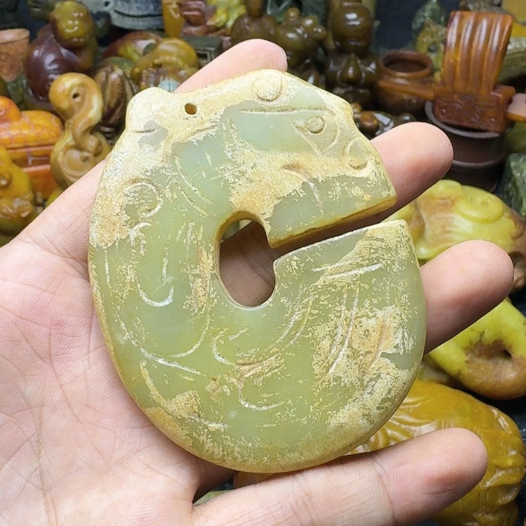 白玉菩提吊坠。。。