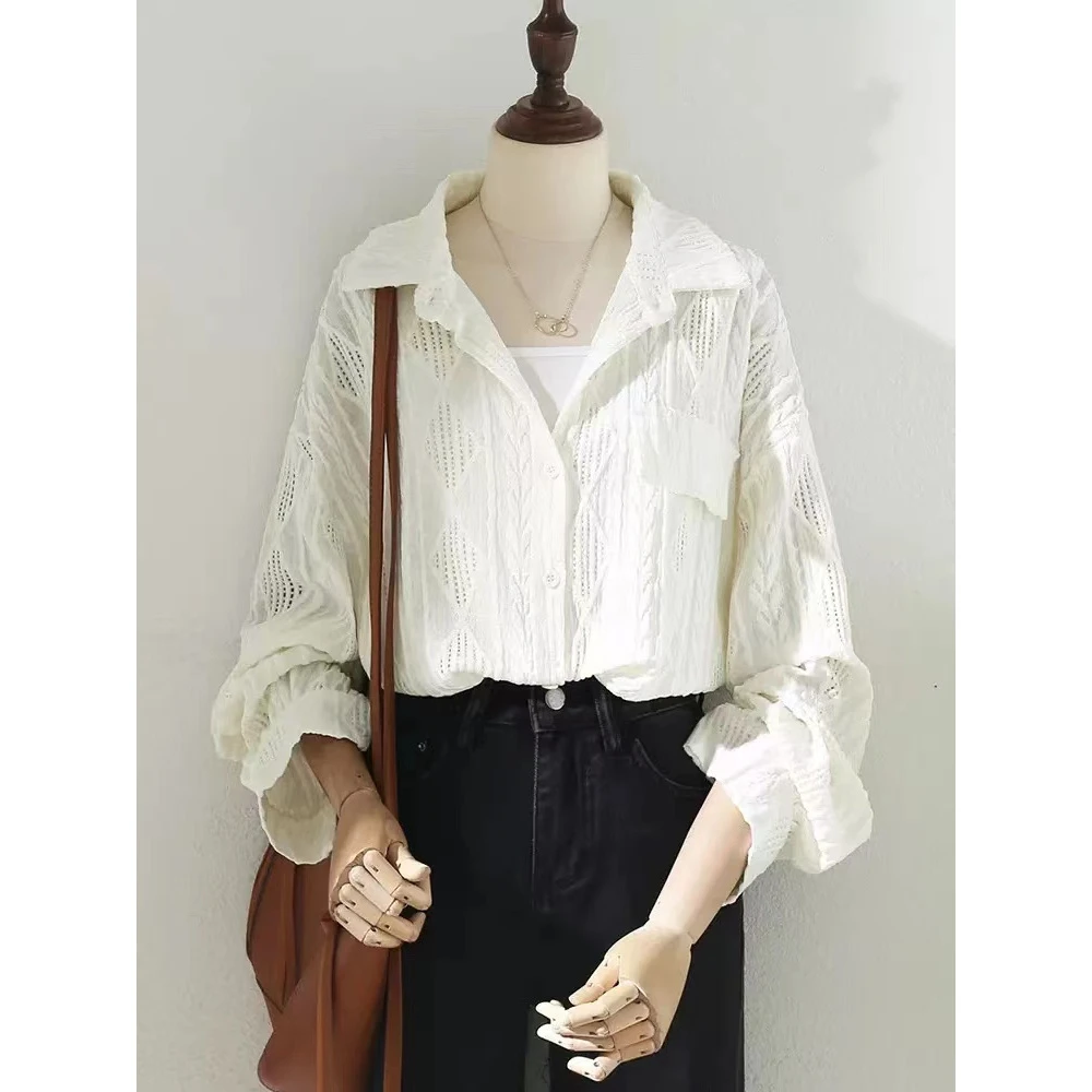 Y8圆领软糯风纯色针织开衫毛衣女装秋季季新款百搭宽松显瘦上衣