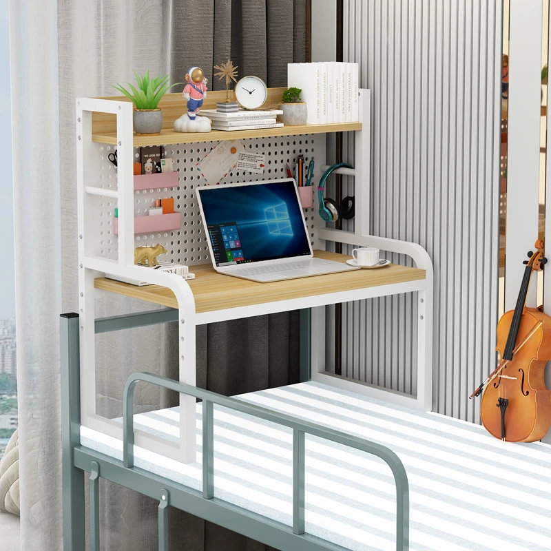 简易床上书桌收纳神器洞洞板电脑桌大学生宿舍懒人学习桌写字桌子