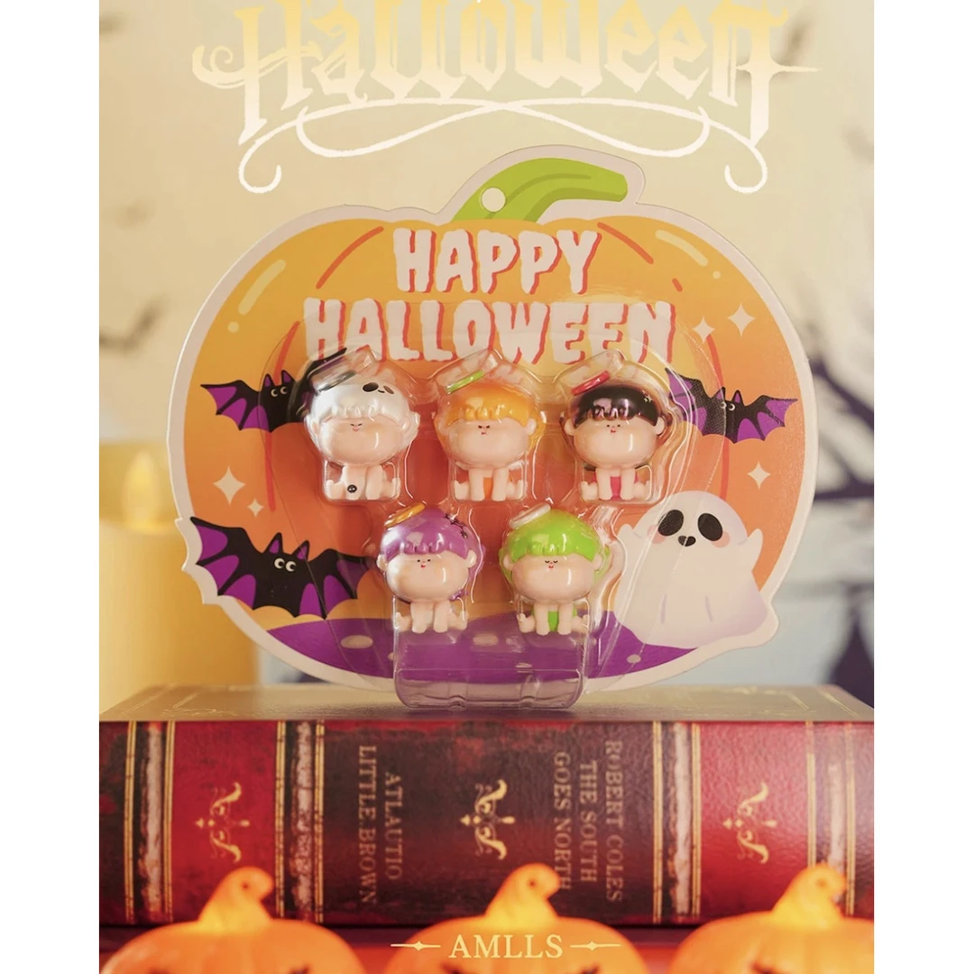 (乐依依-拆盒）Amlls万圣节萌粒潮玩盲盒