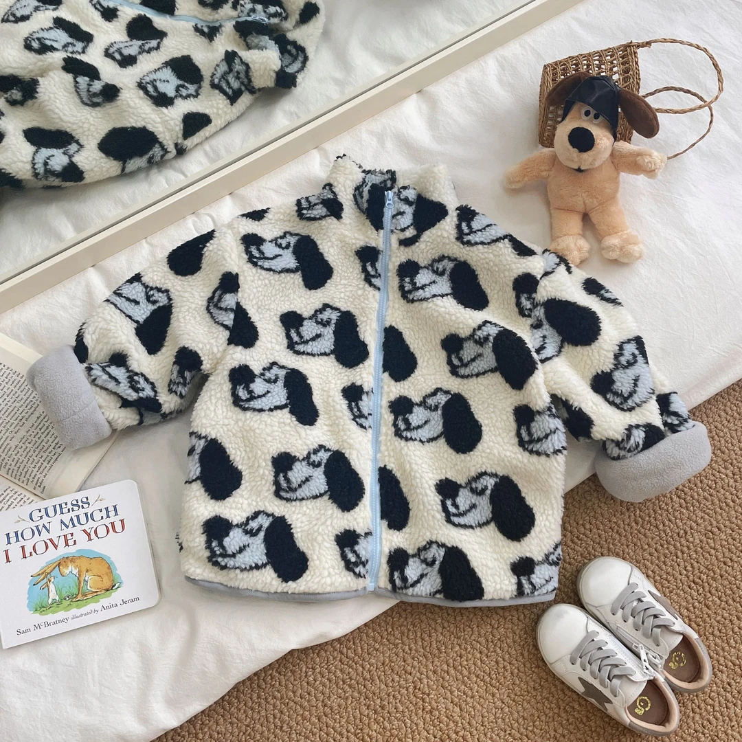 男女童毛毛外套冬季新款韩版儿童可爱兔子毛绒上衣宝宝保暖棉服