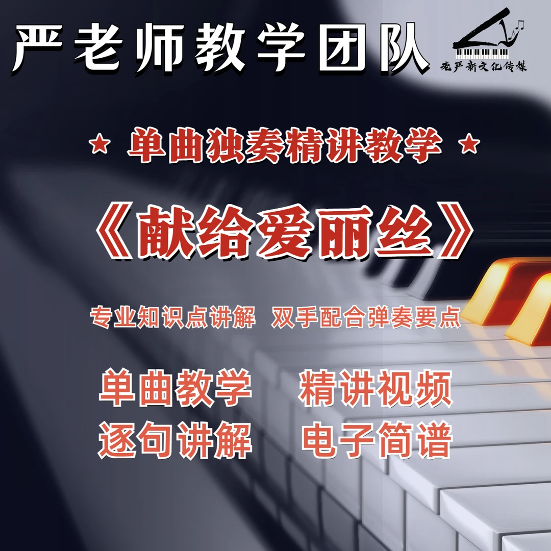 《献给爱丽丝》独奏精讲教学