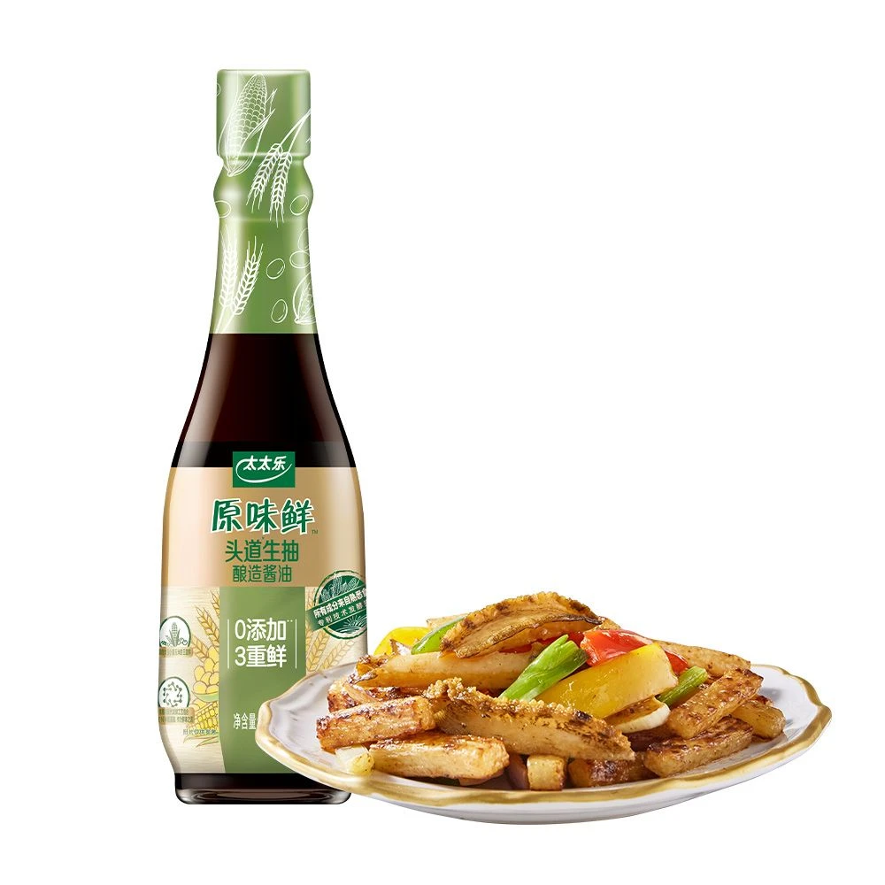 太太乐原味鲜头道生抽450ml/瓶