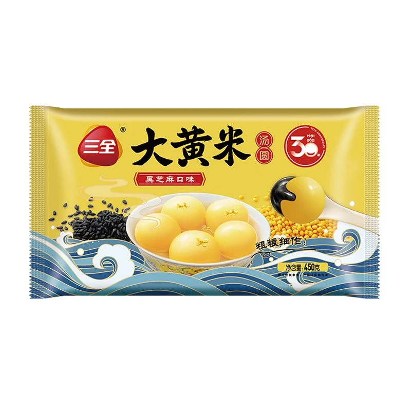 三全大黄米黑芝麻经典大汤圆450g/袋