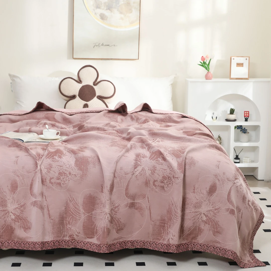 【花殿苑】240*250cm轻奢加大床盖亲肤四季通用可机洗