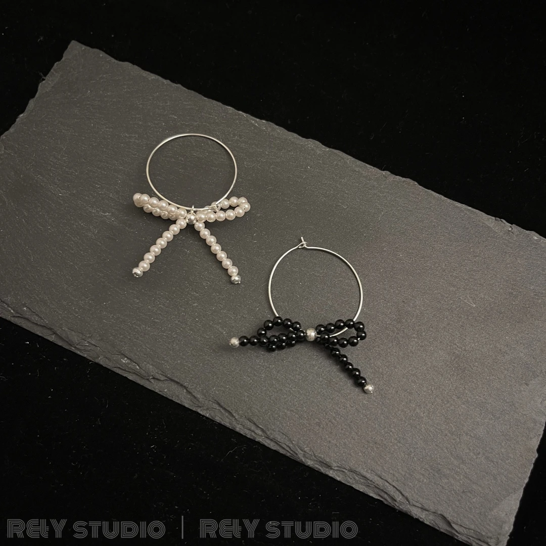 925银耳饰 R&Y | ins风蝴蝶结耳饰